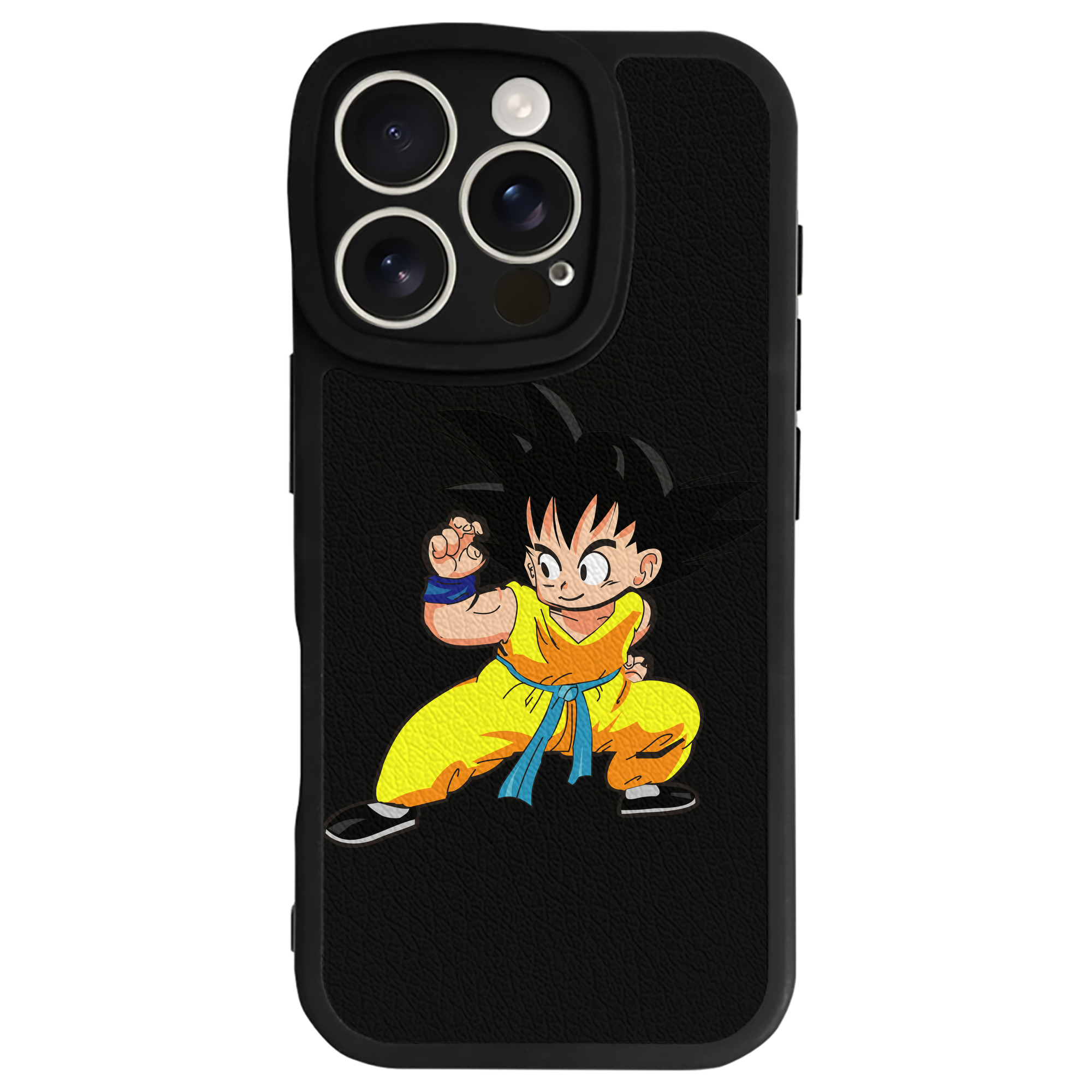 （画像用） ドラゴンボール 孫悟空（そん ごくう）Son Goku カカロット DRAGON BALL Kakarotto 【iPhone 16シリーズ対応】シリコンスマホケース（レザー調） 材質：シリコン